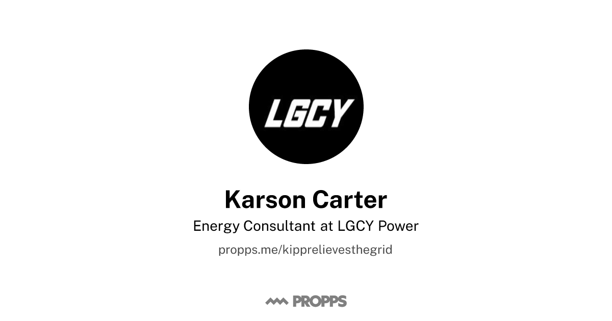 Karson Carter - Energy Consultant at LGCY Power